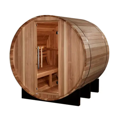 [GDI-8004-01] Arosa Traditional Barrel Steam Sauna 4-Person Outdoor Model  
